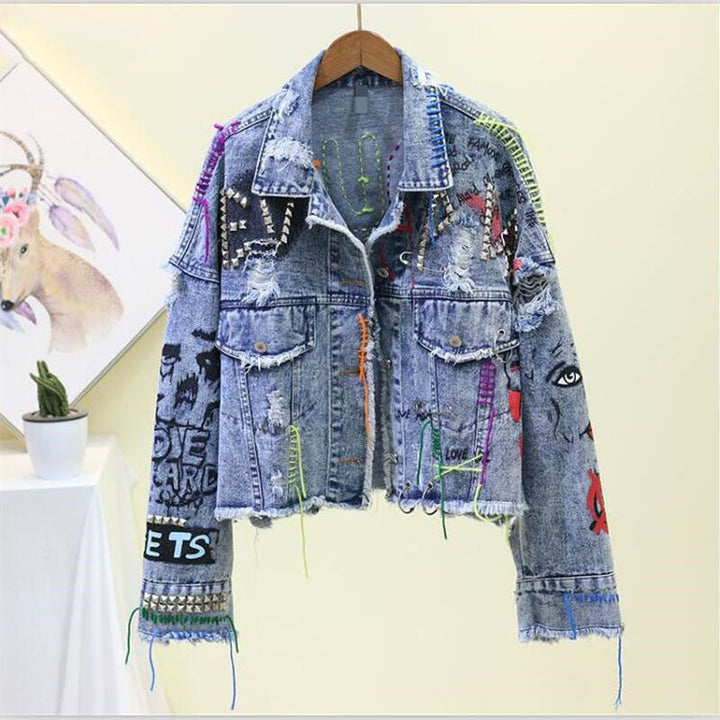 Stylish Denim Jacket | Casual and Chic Women's Fashion-Blue-S-State of Style