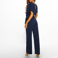 Stylish Designer Jumpsuit - AuraElegance-Beige-S-State of Style
