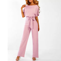 Stylish Designer Jumpsuit - AuraElegance-Light Pink-S-State of Style