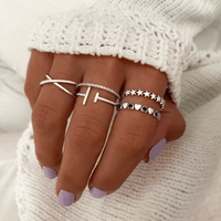 Stylish Double Cross Ring – Calindra-Gold-5-State of Style