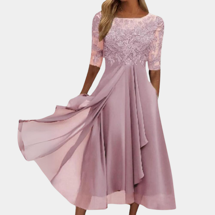Stylish Dress - Viviana-Pink-S-State of Style