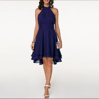 Stylish Dress with Charming Ruffles – Isabella-Blue-S-State of Style
