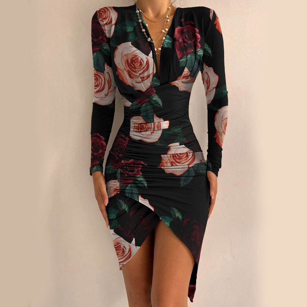 Stylish Dress with Front Slit-Style B-S-State of Style