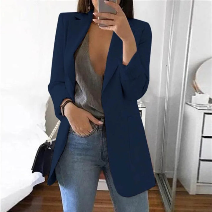 Stylish Elegant Streetwear Blazer - Serena-Dark Blue-S-State of Style