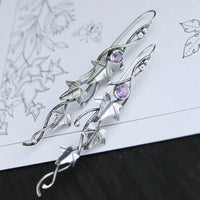 Stylish Elf Leaf Earrings - Faylinn-Purple-State of Style