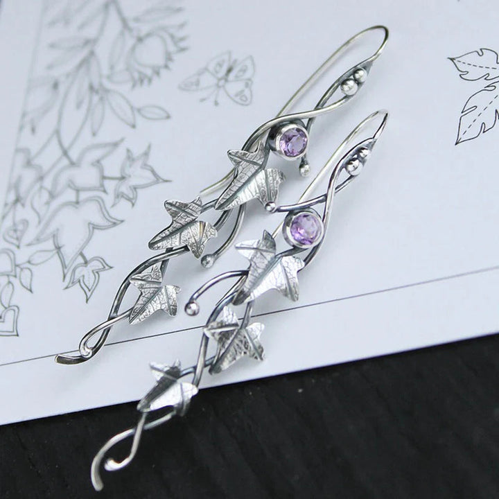 Stylish Elven Leaf Earrings – Faylinn-Purple-State of Style