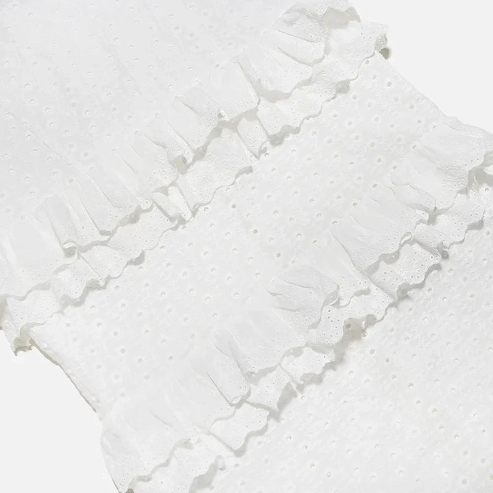 Stylish Embroidered Camisole Maxi Dress in White - Alina-XS-State of Style