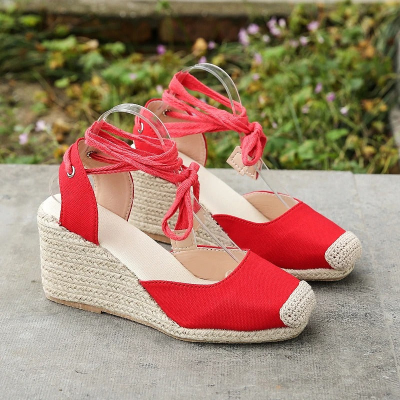 Stylish espadrille sandals for women – Maribel-White-3-State of Style