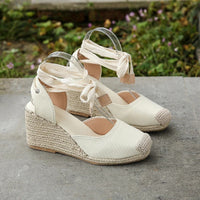 Stylish espadrille sandals for women – Maribel-White-3-State of Style