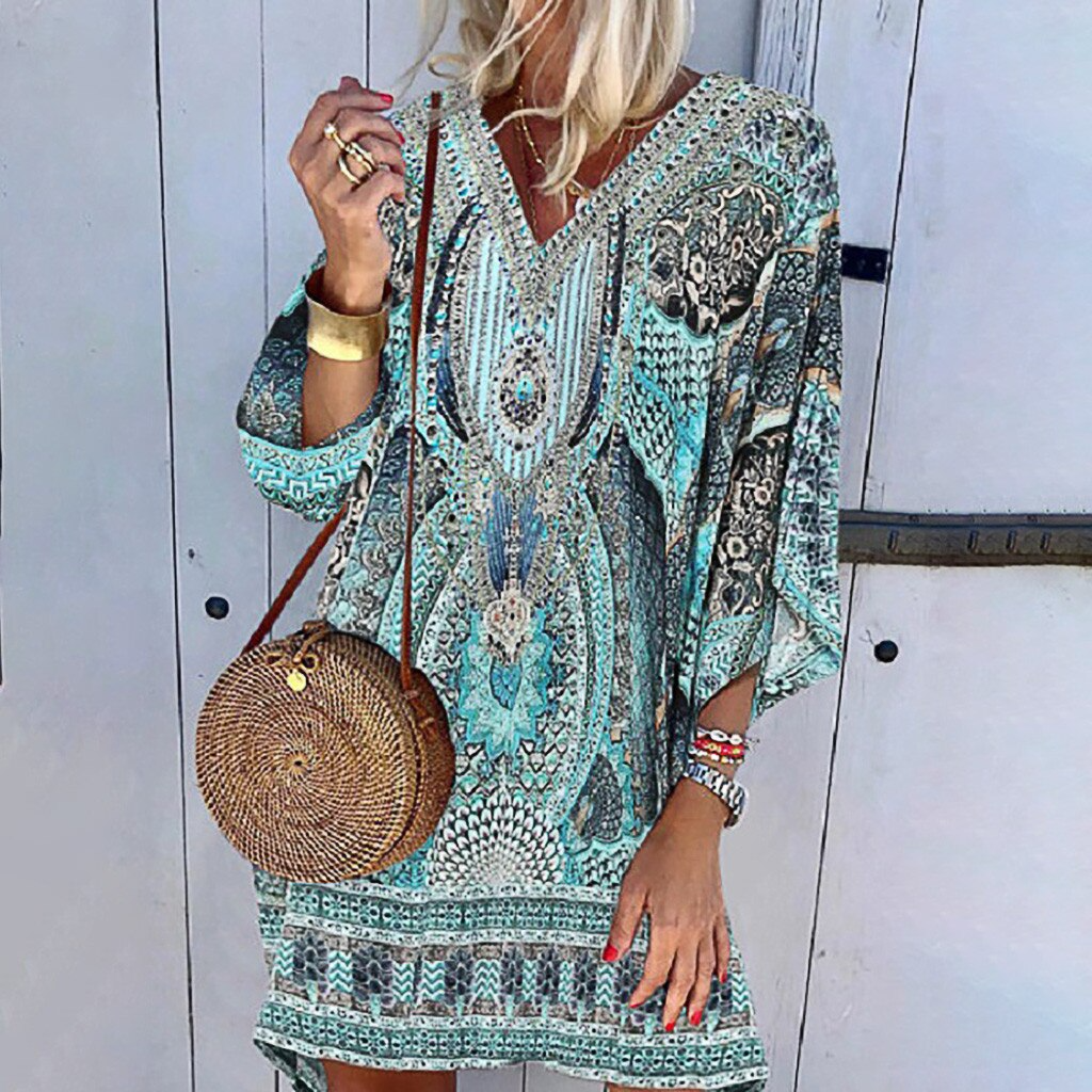 Stylish Eva Summer Dress for Women | Perfect for Hot Days-Blue-S-State of Style
