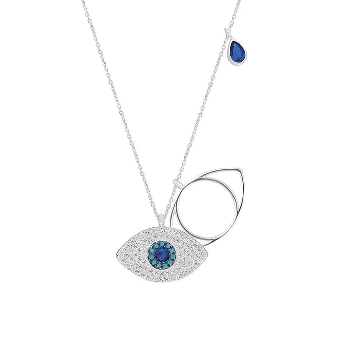 Stylish Evil Eye Necklace – Leyla-Silver-State of Style