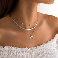Stylish Flat Chain Necklace – Helena-Gold-State of Style