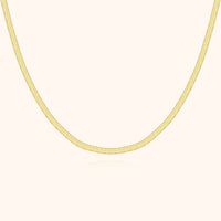 Stylish Flat Chain Necklace – Helena-Gold-State of Style