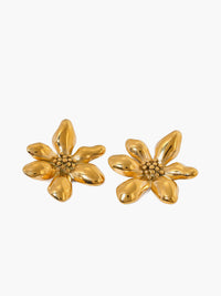 Stylish Flower Earrings - Florina-Gold-State of Style
