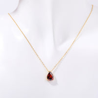 Stylish Garnet Birthstone Jewellery Set - Liora-Necklace-State of Style
