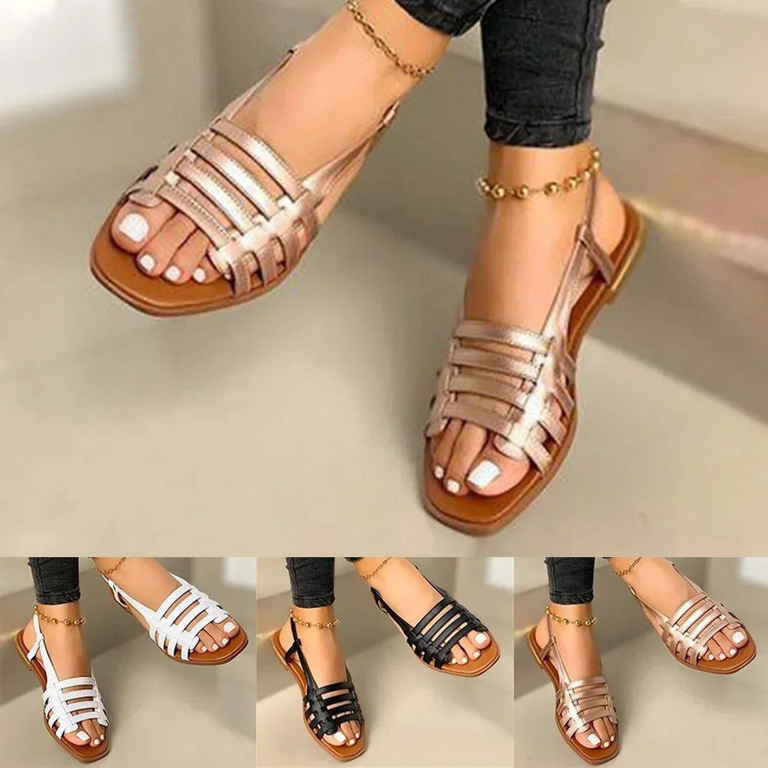 Stylish gladiator sandals for women – Isadora-Gold-3-State of Style