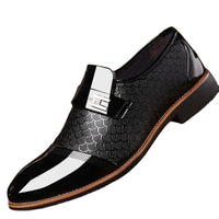 Stylish Glossy Men's Shoes - Hudson-Black-6.0-State of Style