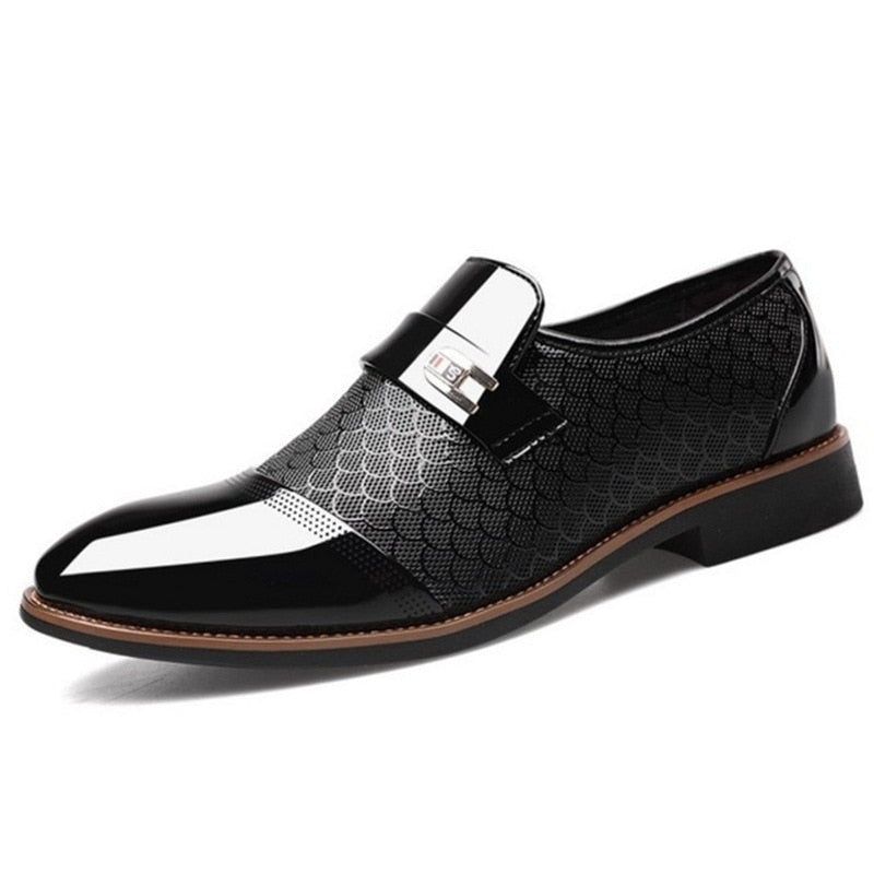 Stylish Glossy Men's Shoes - Hudson-Black-6.0-State of Style