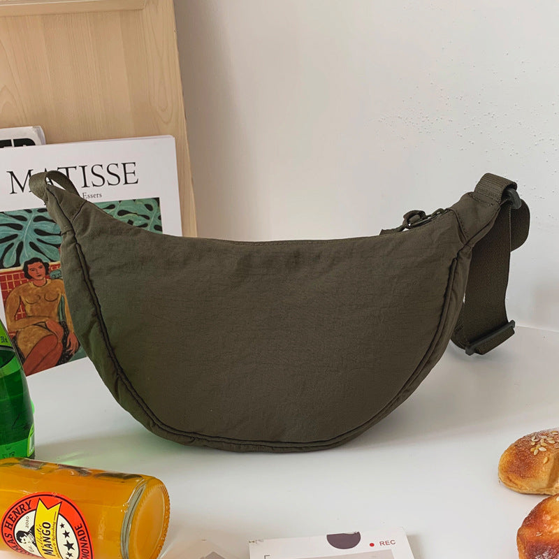 Stylish Half Moon Crossbody Bag - Luna-Black-State of Style