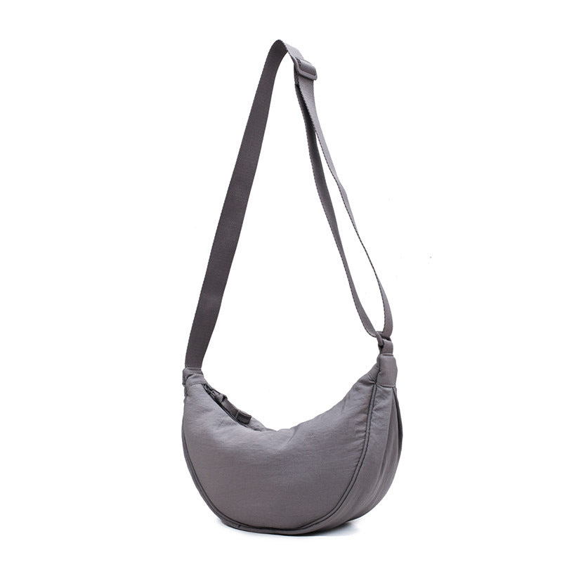 Stylish Half Moon Crossbody Bag - Luna-Grey-State of Style