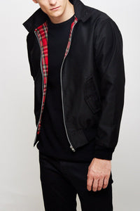 Stylish Harrington Jacket for Men – Ryder-Black-S-State of Style