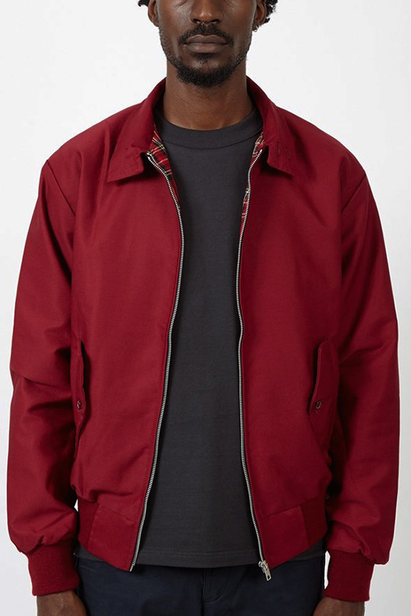 Stylish Harrington Jacket for Men – Ryder-Burgundy-S-State of Style