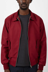 Stylish Harrington Jacket for Men – Ryder-Burgundy-S-State of Style