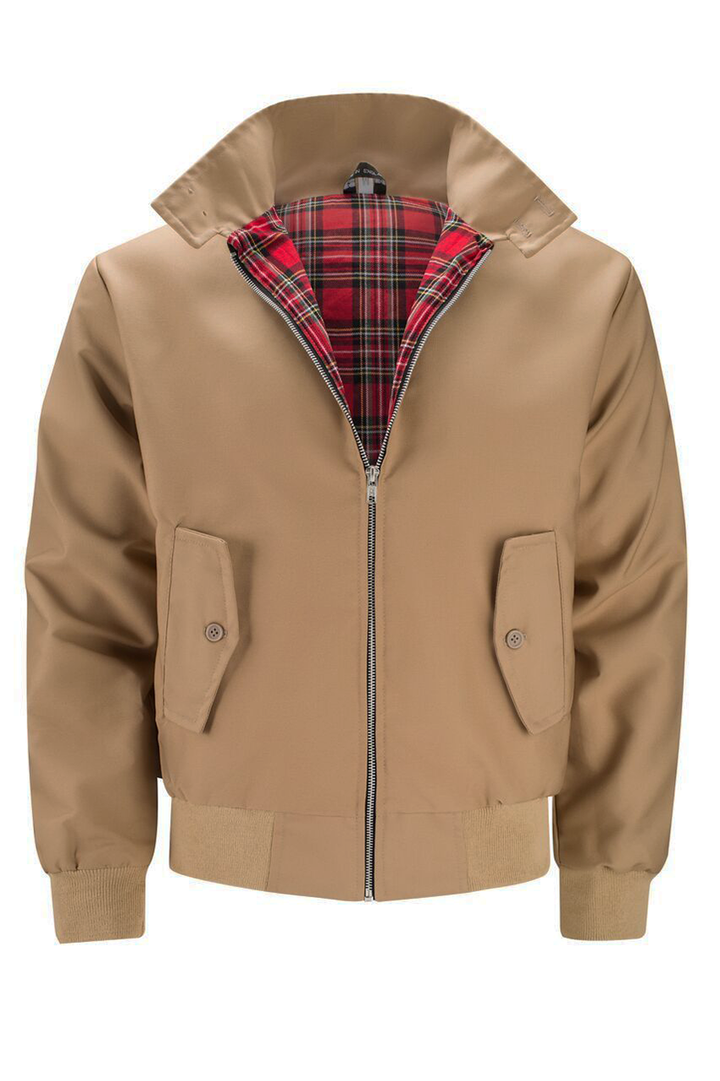 Stylish Harrington Jacket for Men – Ryder-Dark Blue-S-State of Style
