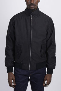 Stylish Harrington Jacket for Men – Ryder-Dark Blue-S-State of Style