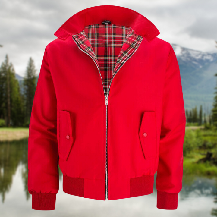 Stylish Harrington Jacket for Men – Ryder-Red-S-State of Style