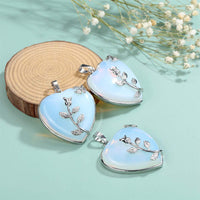 Stylish Heart-Shaped Rose Quartz Necklace - Amara-Rose quartz-State of Style