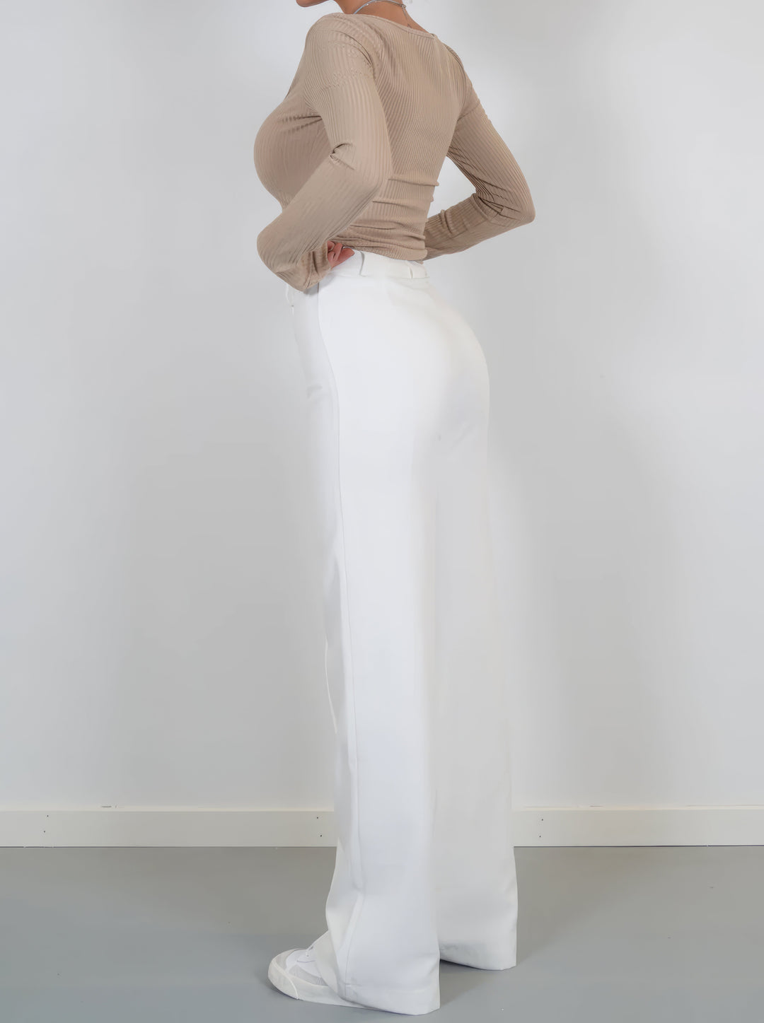 Stylish High-Waisted Pants - Luna-Black-S-State of Style