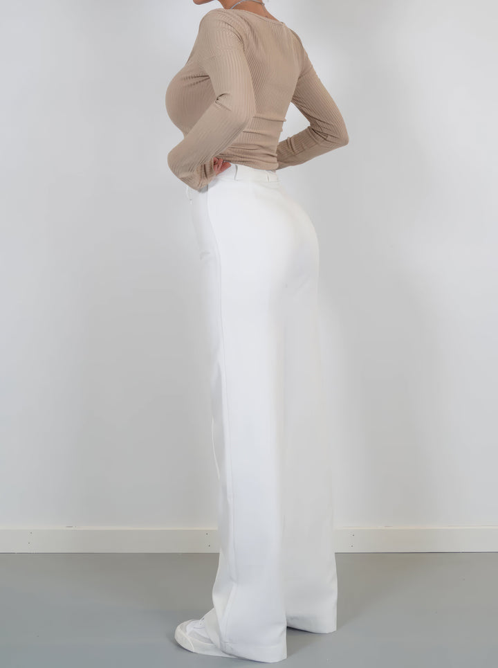 Stylish High-Waisted Pants - Luna-Black-S-State of Style