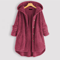 Stylish Hooded Fleece Jacket - FleeceLux-Pink-S-State of Style