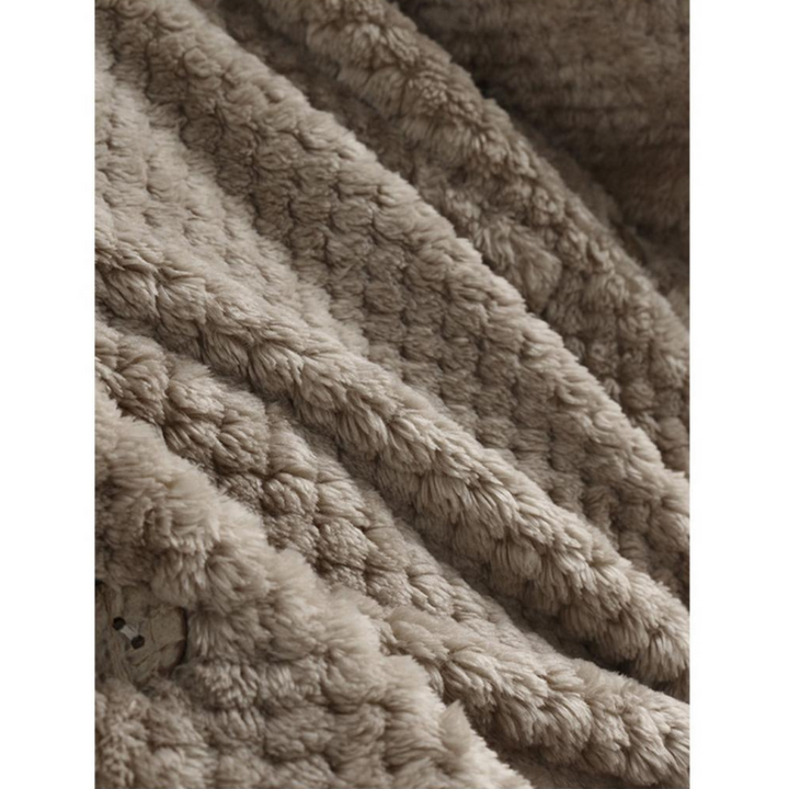 Stylish Hooded Fleece Jacket - FleeceLux-White-S-State of Style
