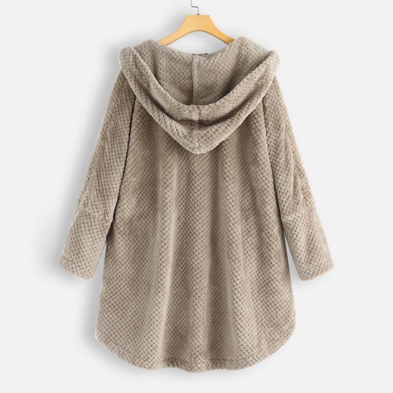 Stylish Hooded Fleece Jacket - FleeceLux-White-S-State of Style