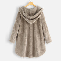 Stylish Hooded Fleece Jacket - FleeceLux-White-S-State of Style