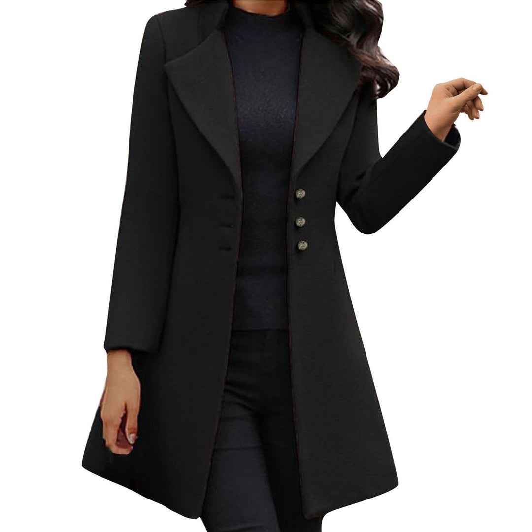 Stylish Italian Women’s Jacket with Long Sleeves - Sofia-Black-S-State of Style