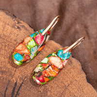 Stylish Jasper Drop Earrings - Levana-State of Style