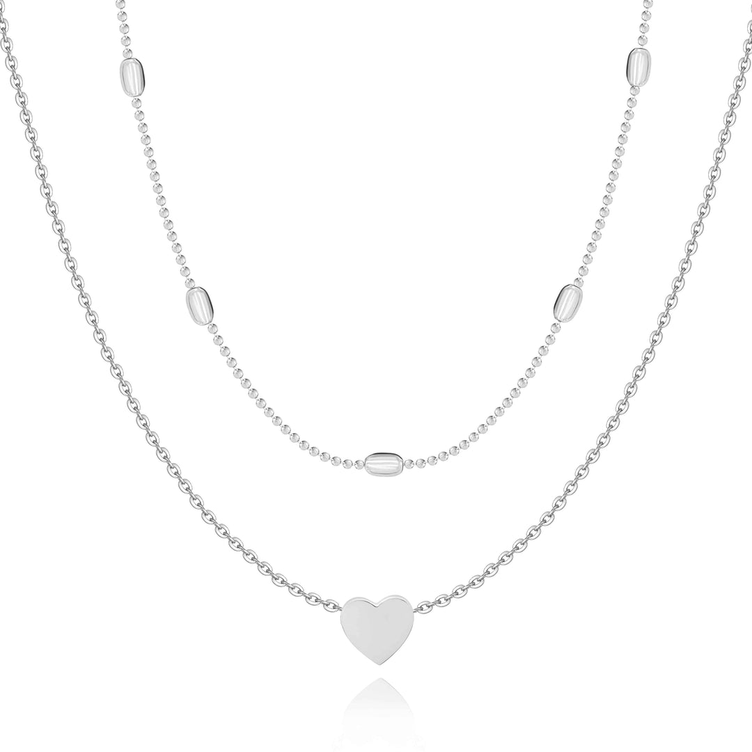 Stylish Julia Love Necklace-Silver-State of Style