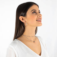 Stylish Julia Love Necklace-Silver-State of Style