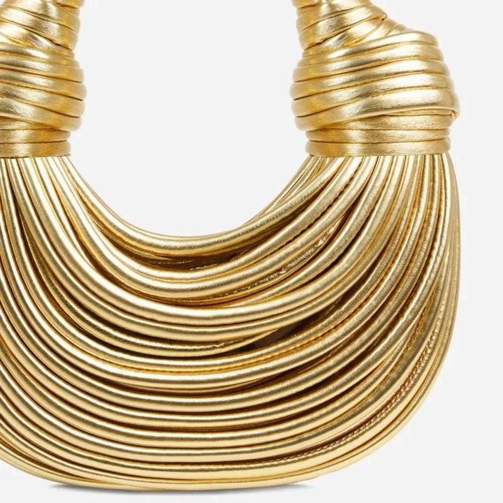 Stylish Knotted Shoulder Bag - Kiana-Gold-State of Style