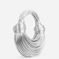 Stylish Knotted Shoulder Bag - Kiana-Silver-State of Style