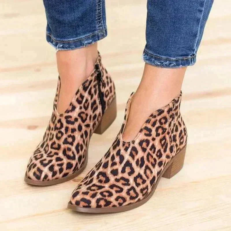Stylish Ladies Ankle Boots - Eveline-Leopard-3.5-State of Style