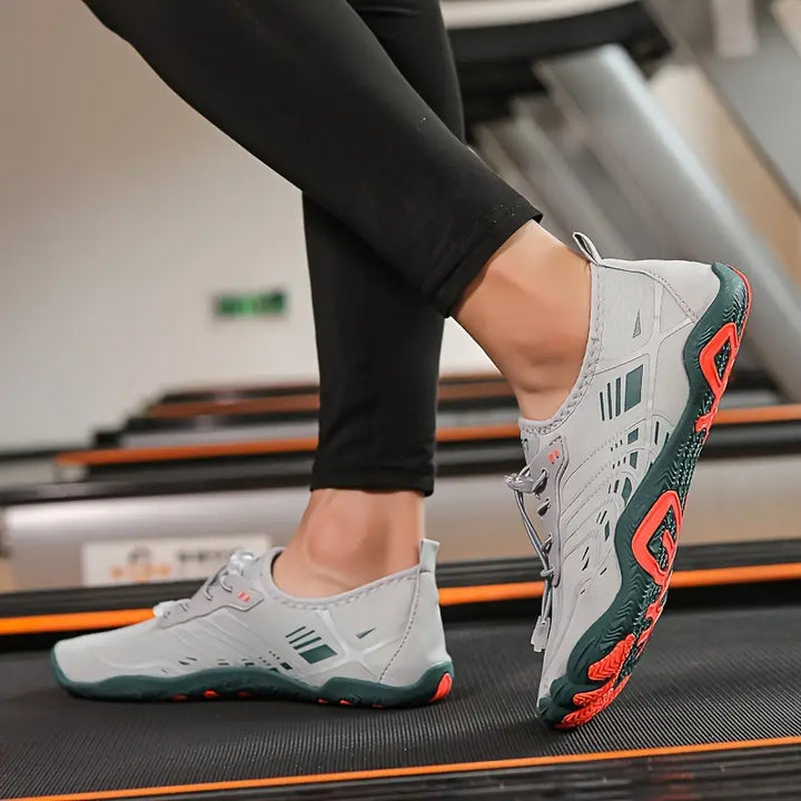 Stylish Ladies Barefoot Sneakers - BreezeStep-Grey-2.5-State of Style