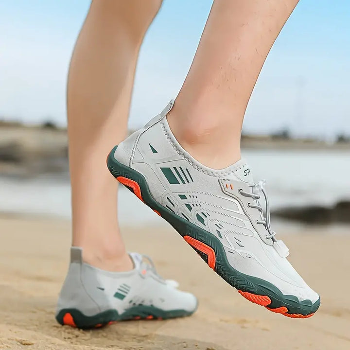 Stylish Ladies Barefoot Sneakers - BreezeStep-Grey-2.5-State of Style