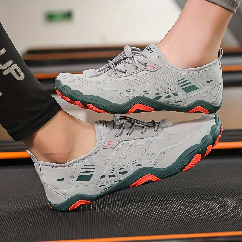 Stylish Ladies Barefoot Sneakers - BreezeStep-Grey-2.5-State of Style