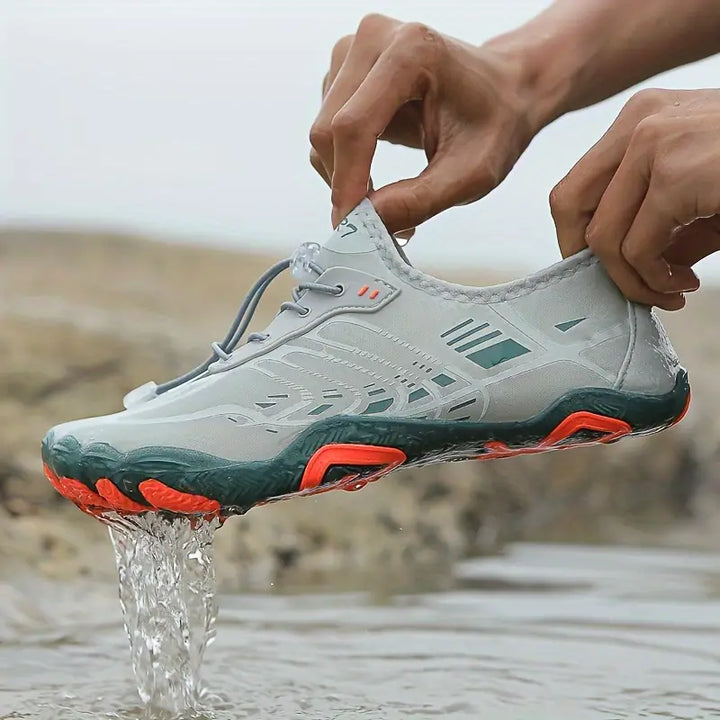 Stylish Ladies Barefoot Sneakers - BreezeStep-Grey-2.5-State of Style