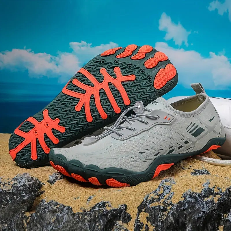 Stylish Ladies Barefoot Sneakers - BreezeStep-Grey-2.5-State of Style