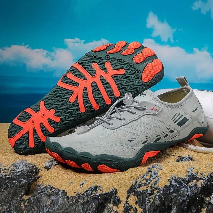 Stylish Ladies Barefoot Sneakers - BreezeStep-Grey-2.5-State of Style